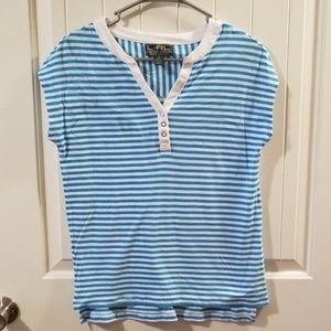 Blue striped shirt